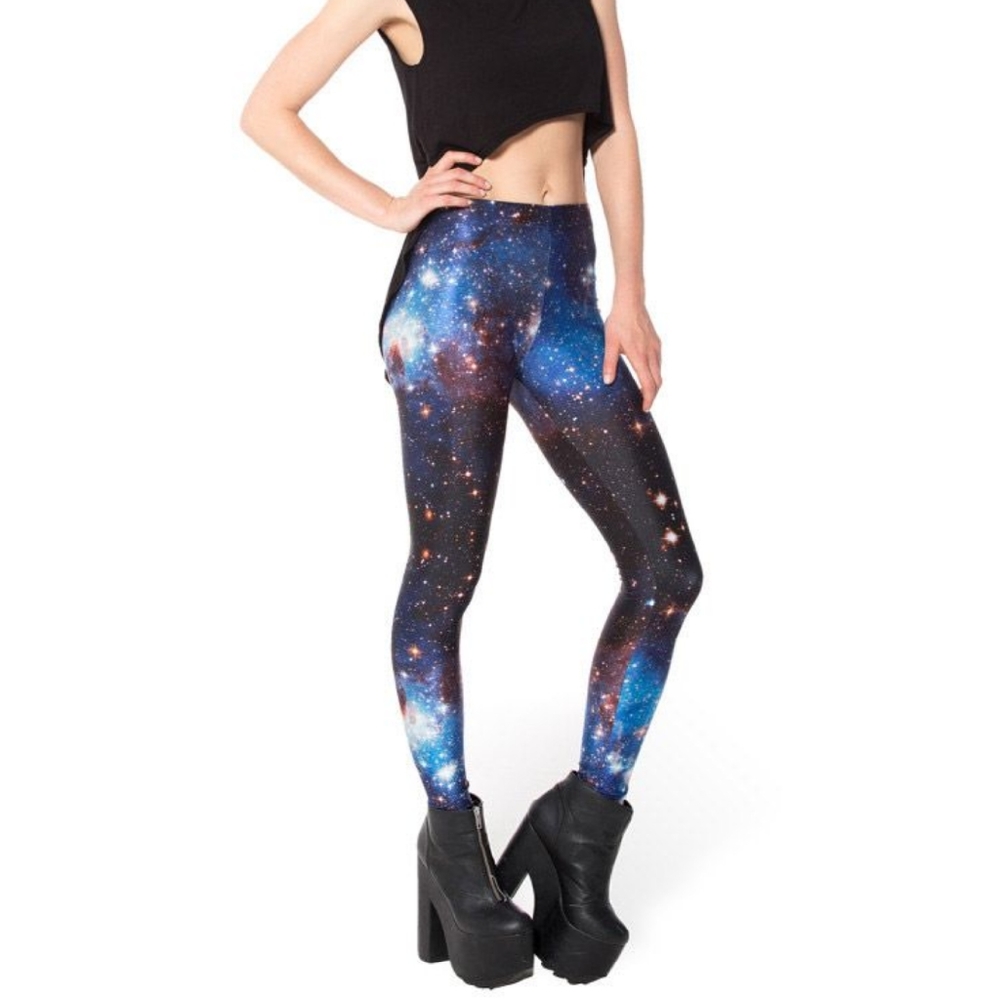 Blackmilk Leggings Blue Galaxy